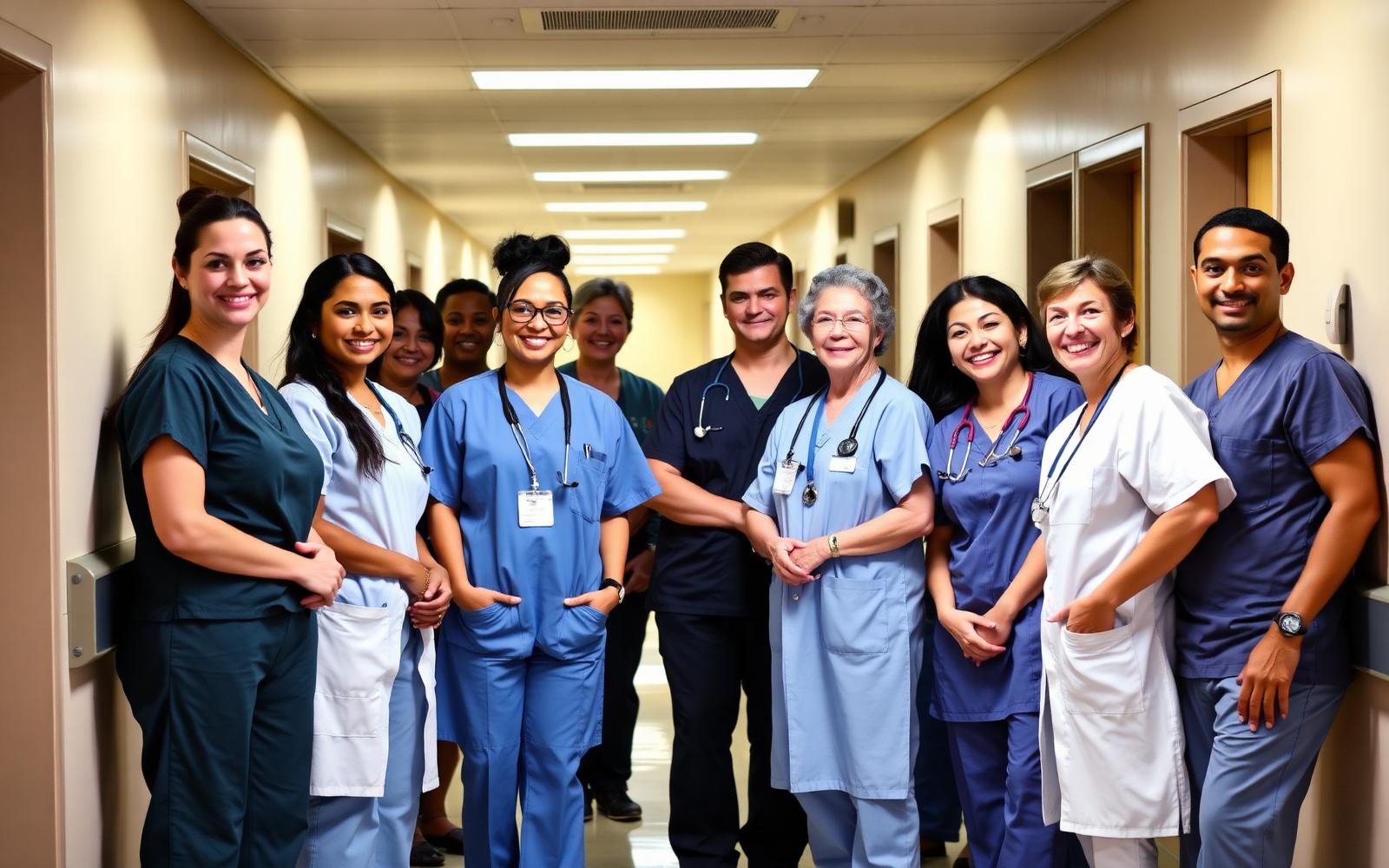 Diverse team of credentialed Maryland nurses